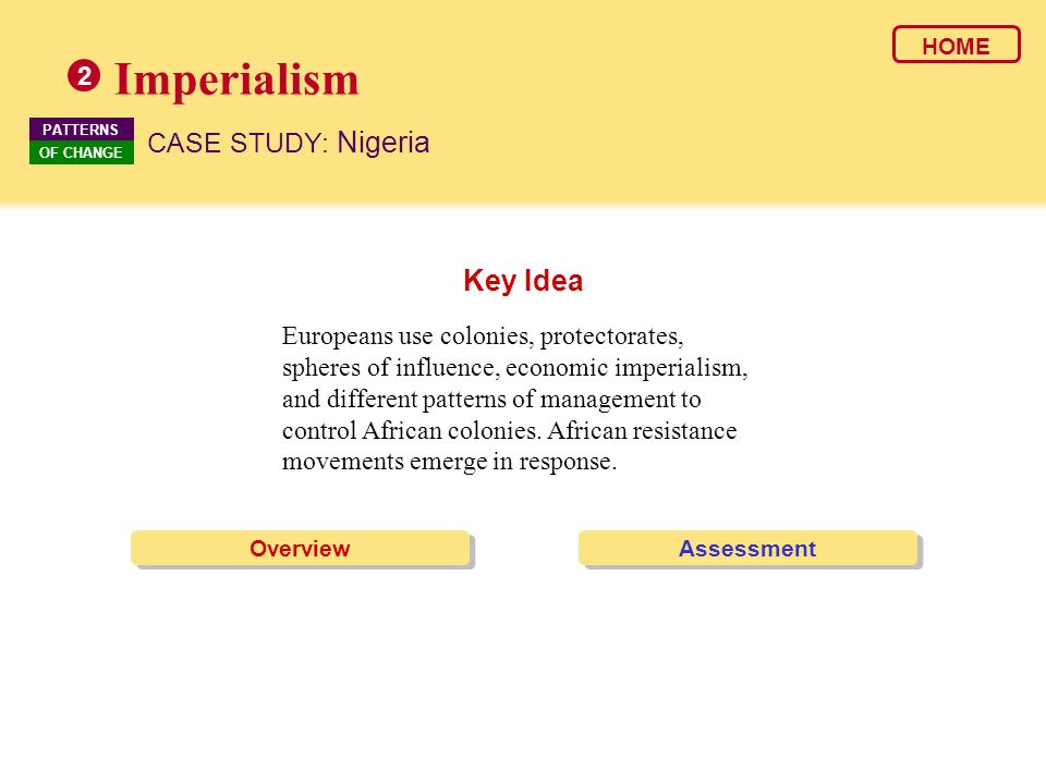 chapter 27 section 2 imperialism case study nigeria answers